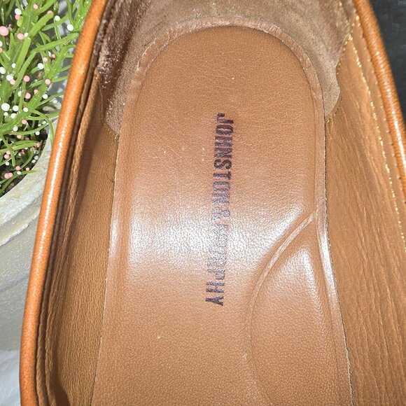 JOHNSTON AND MURPHY FLEX PENNY LOAFERS LEATHER BROWN MENS SIZE  EUC - Picture 4 of 10
